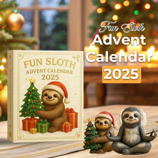 🦥🎄 Adventskalender med den roliga sengångaren 2025