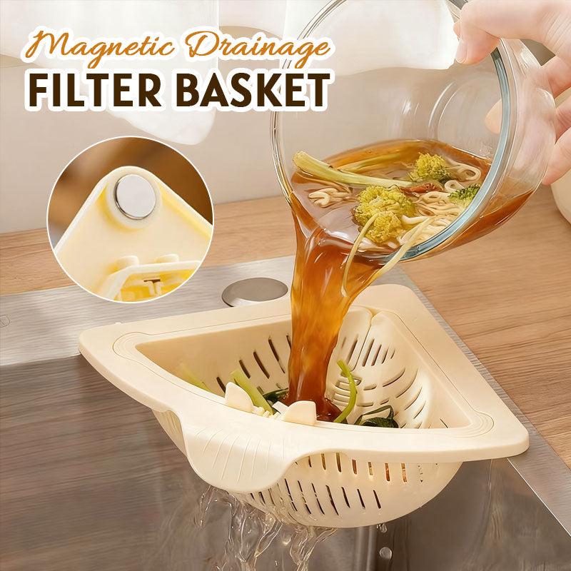 Magnetisk drÀnerings- och filterkorg