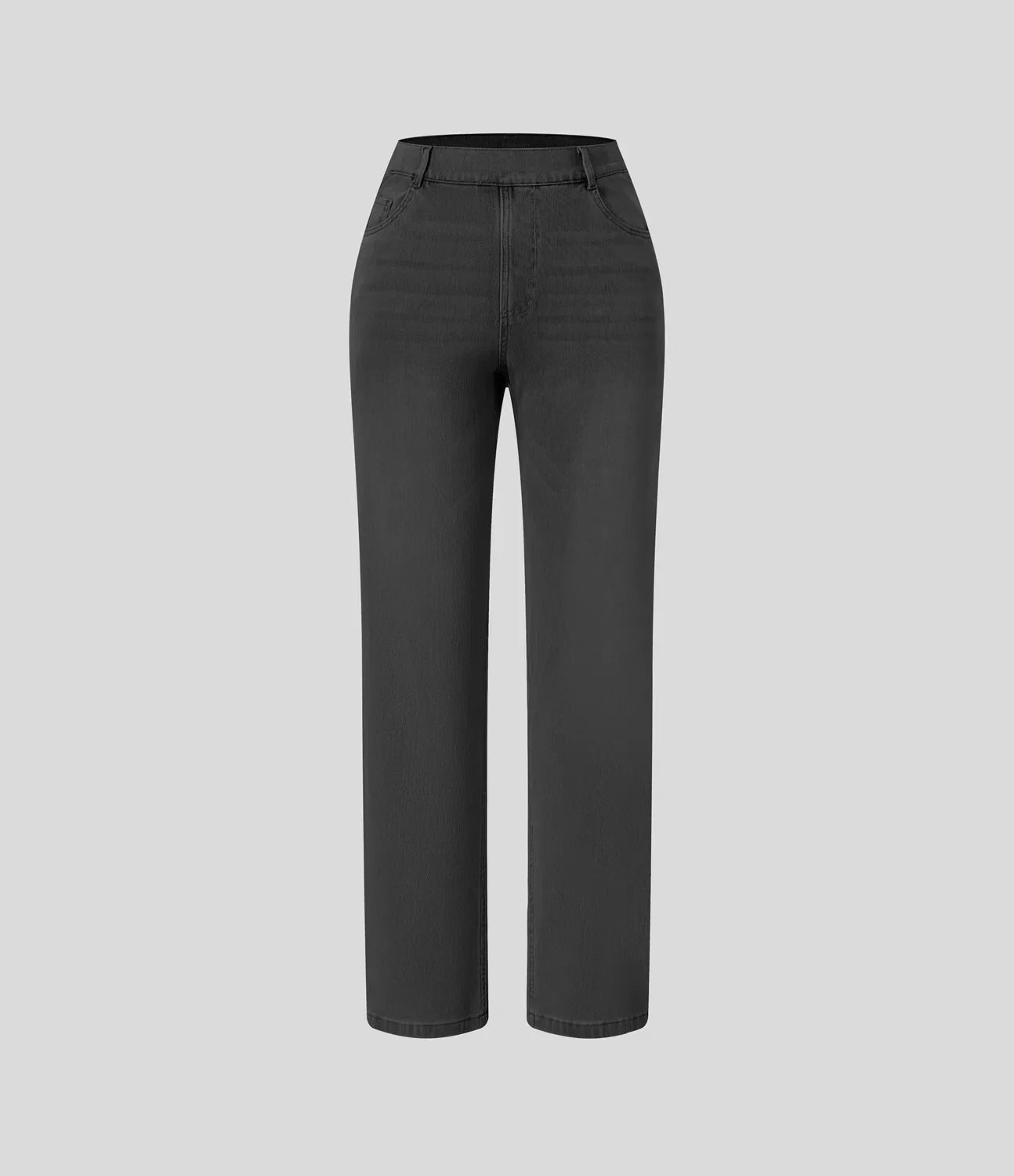 Elastiska och bekväma byxor med hög midja/Elastische & Comfortabele Broek Met Hoge Taille