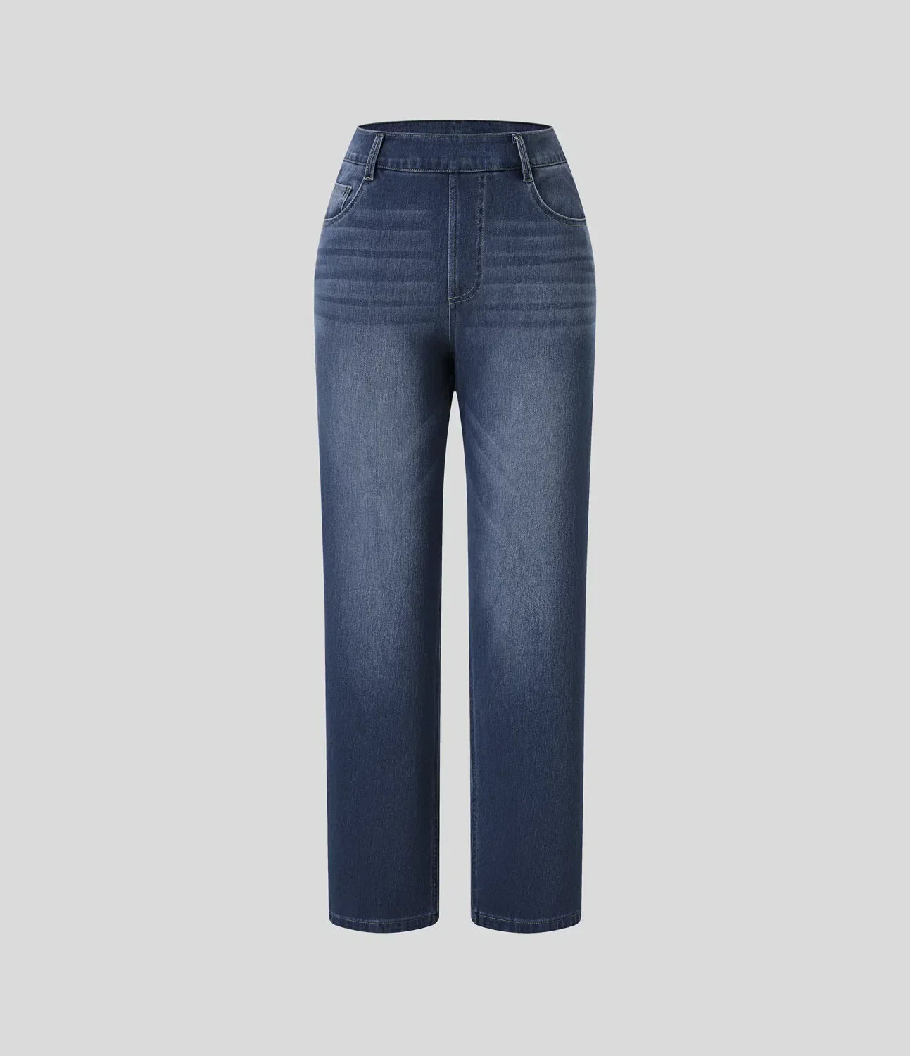 Elastiska och bekväma byxor med hög midja/Elastische & Comfortabele Broek Met Hoge Taille