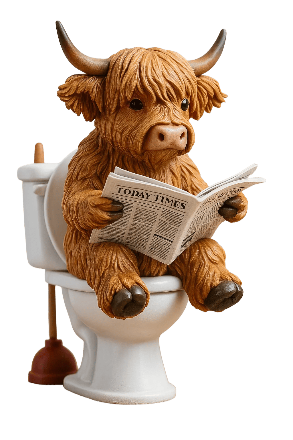 đźHighland Cow Adventskalender 2025đâš - 3D Handgjord Highland Cow Doll (24 st)