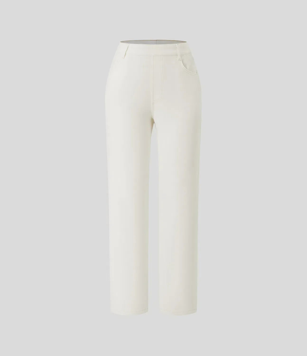 Elastiska och bekväma byxor med hög midja/Elastische & Comfortabele Broek Met Hoge Taille