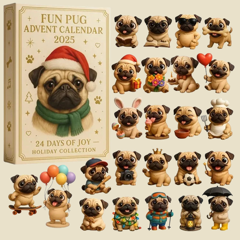 đŸđ Rolig mops adventskalender 2025