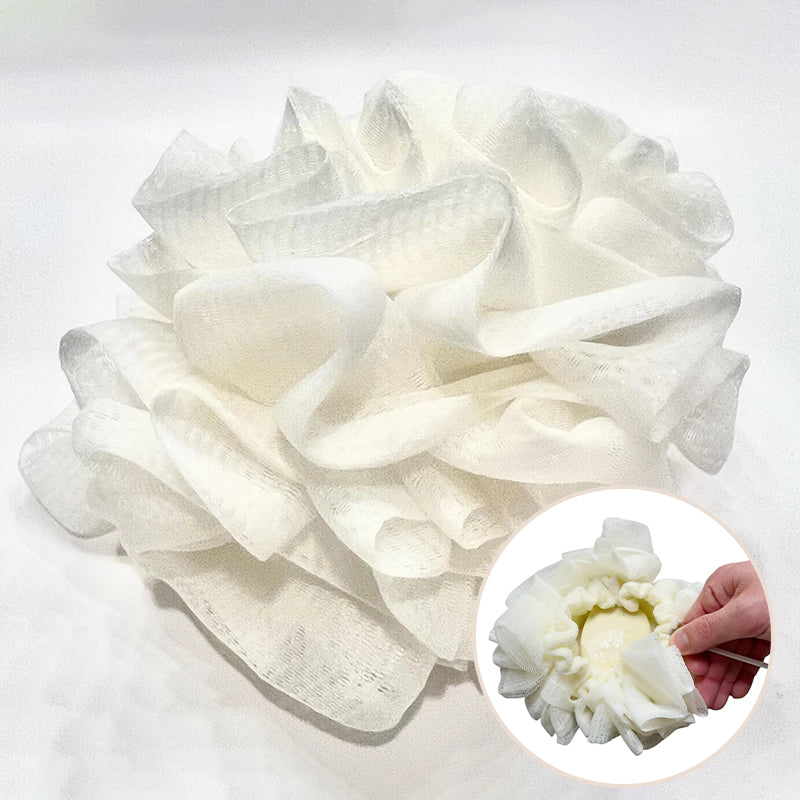 Creme Loufee-2-I-1 Bade-Loofah-Svamp