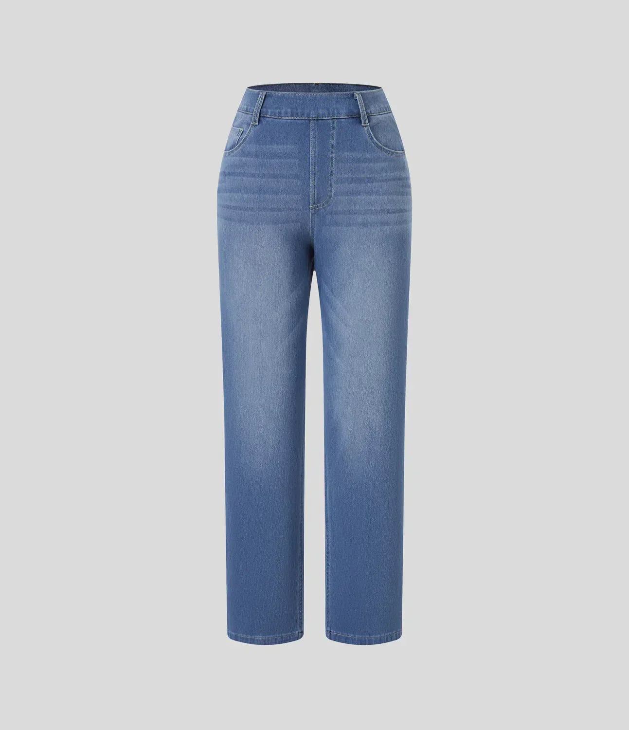 Elastiska och bekväma byxor med hög midja/Elastische & Comfortabele Broek Met Hoge Taille