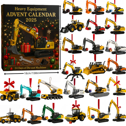 Schwermaschinen-Adventskalender 2025 - 24 geformte Maschinen