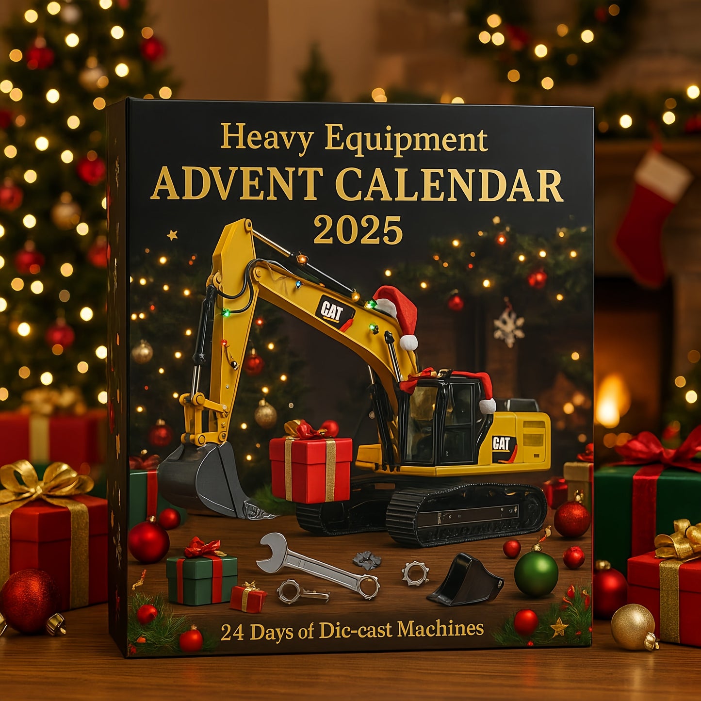 Schwermaschinen-Adventskalender 2025 - 24 geformte Maschinen