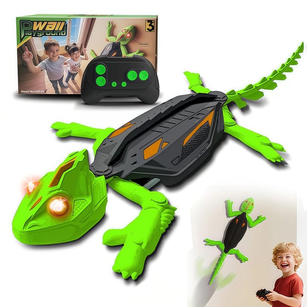 Infraröd väggklättrande gekko-leksak med ljus 🦎✨