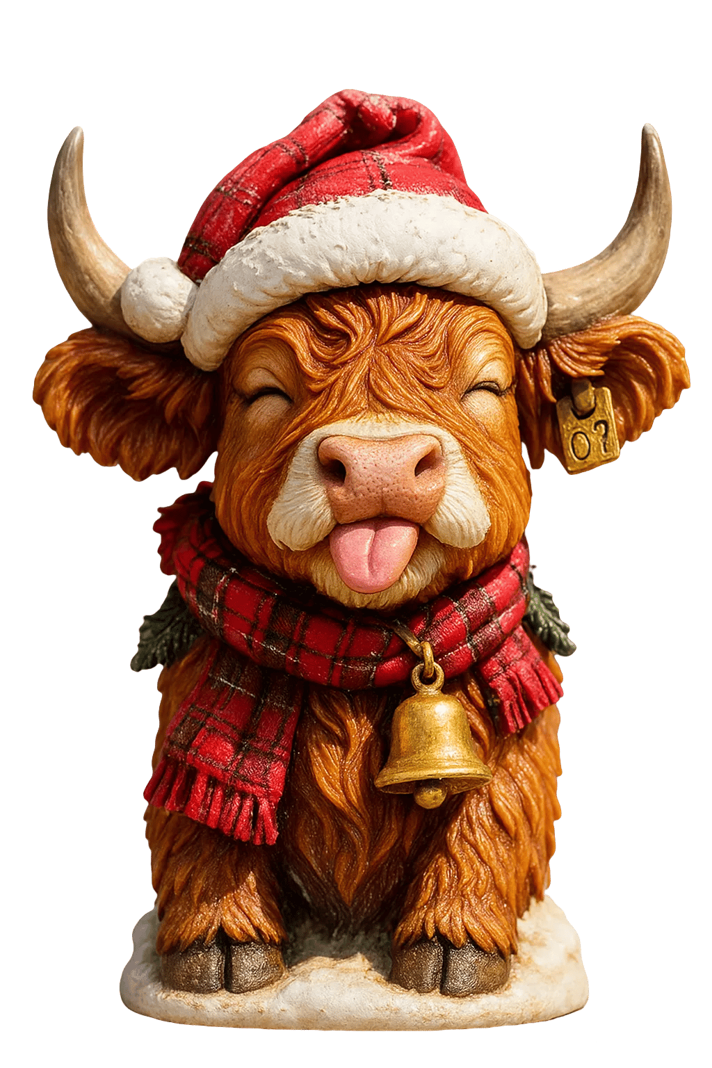đźHighland Cow Adventskalender 2025đâš - 3D Handgjord Highland Cow Doll (24 st)