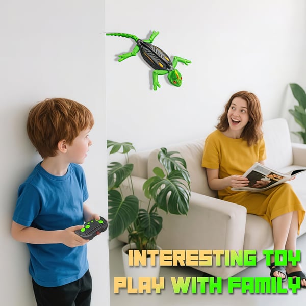 Infraröd väggklättrande gekko-leksak med ljus 🦎✨